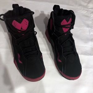 Air Jordan True Flight Fucsia and Black (Size 6 Y)